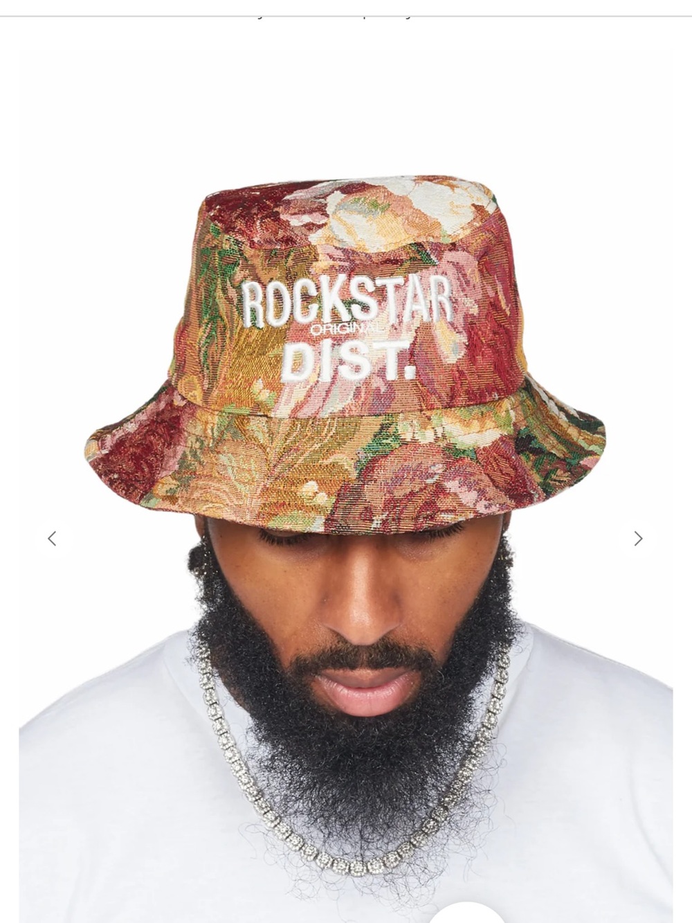Rockstar Dist. Floral Multicolor Bucket Hat
